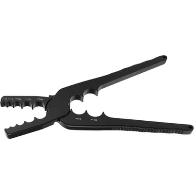 7 Gaten Pijpreparatieklem Handmatig Buisafrondgereedschap voor Platte Koperen Aluminium Buizen 1 8 1 4 3 8 1 2 5 8 3 4 7 8 Inch black