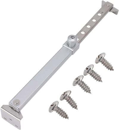 Raamuitzetter - Kiepraambeslag - Veilige Ventilatie - Aluminium Legering - 1 Stuk - Zilverkleurig