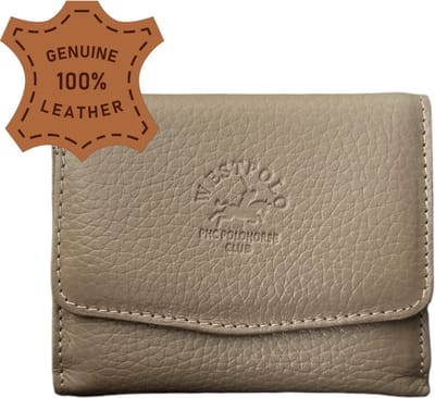 Westpolo - Stijlvolle leren portemonnee voor dames: perfect cadeau voor elke gelegenheid Verjaardagen, Moederdag en Valentijnsdag - Mink - Met Luxe Cadeaubox - 451 van Leerella