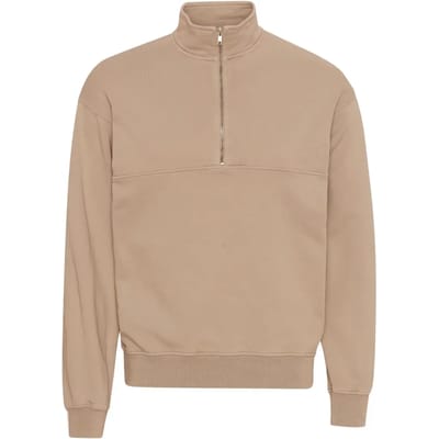 Sweatshirt 1/4 rits Colorful Standard Organic honey beige