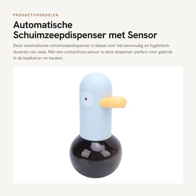 Dailygoods - Automatische Schuimzeepdispenser met Sensor voor Badkamer en Keuken