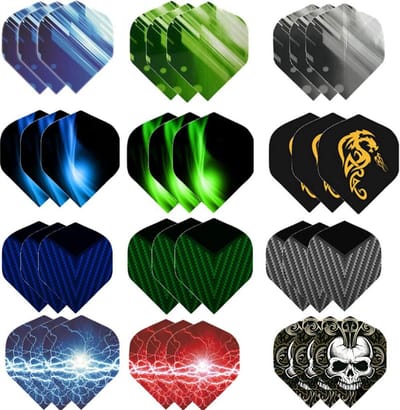 36 Stuks Dartpijlen Flights Set - Slim Standaard Vorm voor Soft en Steel Darts