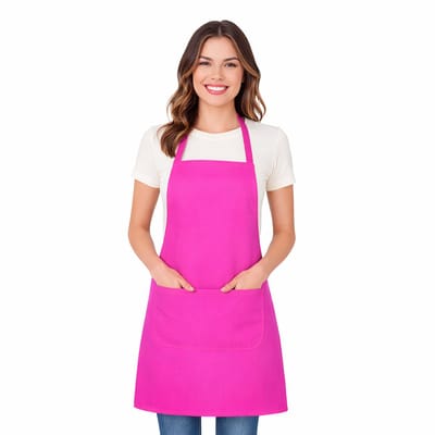 Xigor - Unisex Schort - Actieschort - Knutselschort - Met voorvak - 65 x 90 cm - Polyester Katoen mix- fuchsia