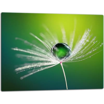 TMK ArtDeko - Snijplank - Glas - 52x40cm - Bloemenmotief