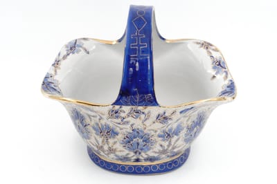 Woondecoratie / Chinese Woondecoratie – Porselein – Blauw – Mandvormig