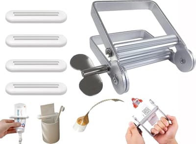 Tubeknijpers voor diverse toepassingen - 5 stuks - Metaal - Extra groot - Knijpgereedschap - Dispenser - Haarkleur - Cosmetica