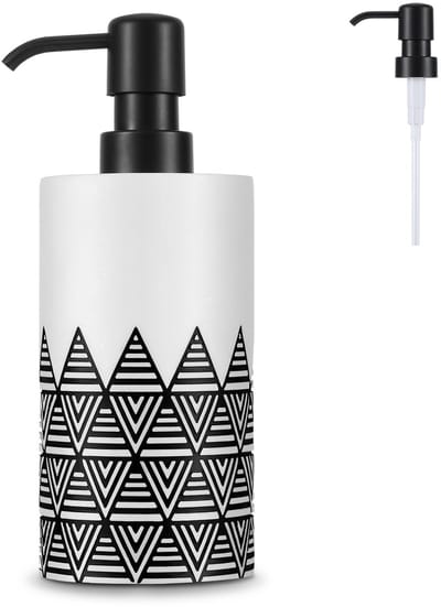 Unyqoos ® Stijlvolle Navulbare Zeepdispenser van 430 ml voor Keuken en Badkamer met Reservepompkop