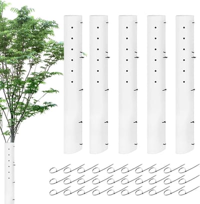 Boombeschermers - Zaailingen schuilplaats - Bescherming jonge bomen - Geventileerd ontwerp - 5-delige set - Groen