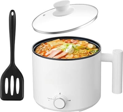 Thuys – Hotpot Pan – Electrisch – Chinese Fondue – Met Deksel Elektrische Pan – 1,8l - 600w – 23 x 23 x 19cm – Wit
