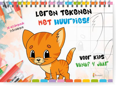 Leren tekenen - 30 Kleurplaten - A4 - kleurblok met 30 dieren - kleurplaten voor kinderen - 21 cm x 29.7 cm