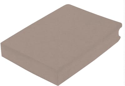 Princess Line Luxe Flanel Hoeslaken 1-Persoons - 90x200 cm - Extra Zacht & Warm - 100% Katoen - Taupe - Strijkvrij - Rondom Elastiek - Hoekhoogte 28 cm