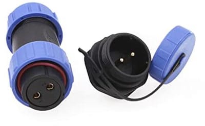 Waterdichte 2 Pin Circulaire Connector 30A 12V voor Buiten | Panel Mount Connector