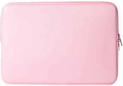15-inch laptophoes - Zachte beschermhoes - Ritssluiting - Roze