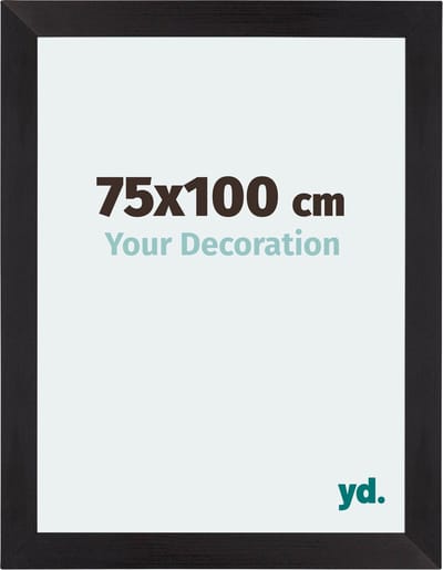 Your Decoration - Fotolijst 75x100 cm - MDF - Zwart Houtnerf - Mura