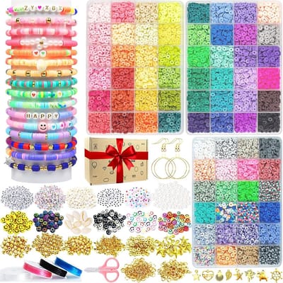 Polymeerklei Kralen Set – 11.520 Stuks 6 mm – Complete DIY Sieradenset – Voor Kinderen & Volwassenen – 72 Kleuren
