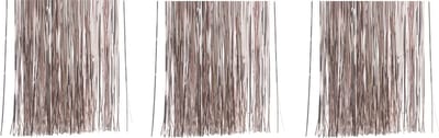 Decoris kerstboom folie slieren - 3x zakjes - tinsel - lichtroze - 50 cm - kerstboomversiering
