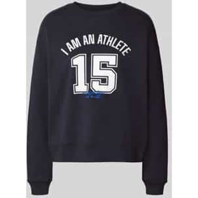 Relaxed fit sweatshirt van puur katoen