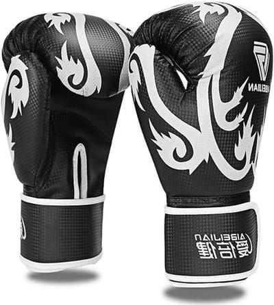 Bokshandschoenen - Training handschoenen - Sparring en training - Hoge-density schuim - 10Oz - Zwart