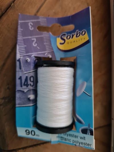 Sorbo garen polyester wit 90m