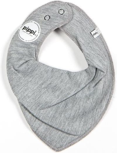 Pippi Slabbetje Bandana Junior Polykatoen Lichtgrijs One-size