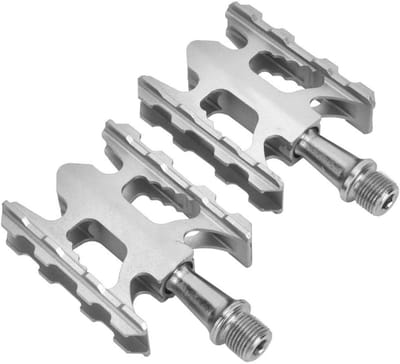 Fietspedalen Set - Aluminium Pedalen - Fietsen Onderdelen - Anti-slip Grip - 9/16 Zoll - Zilver