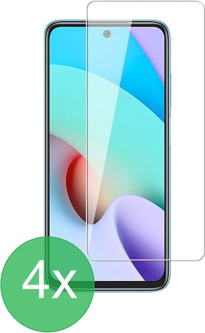 Screenprotector 4x Geschikt voor Xiaomi Redmi 10 2022 - screen protector - glas - bescherm - beschermglas - ZT Accessoires