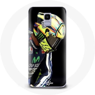 Coque pour Samsung Galaxy A6 2018 Valentino Rossi pilote de vitesse moto