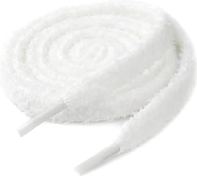 Hypedpair Fluffy Veters | 140CM | Wit | White | Fluffy Laces | Pluche Veters