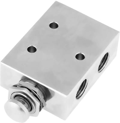 Allecto - Pneumatische 3-Weg Knopbediening Ventiel - On/Off