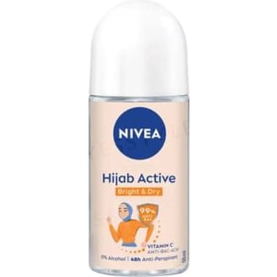 NIVEA - Hijab Active Bright & Dry Vitamin C Antibac-Ach Deodorant Roll On 50ml
