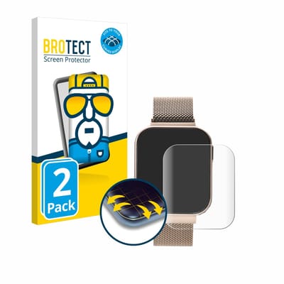 BROTECT - Screenprotector voor Liu Jo Smartwatch 1.4" - Folie Beschermfolie transparant volledig dekking - 2 Stuks