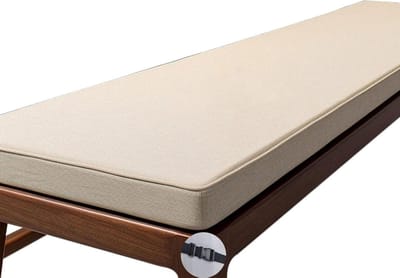 Bank Kussen - Zitkussen Tuin - Buiten Zitten - Dubbel Anti-slip - 190x50cm - Licht Beige
