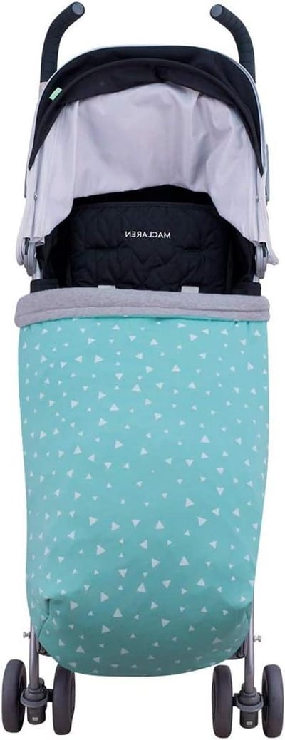 JYOKO KIDS Winter-Voetenzak Compatibel met Autostoeltjes, Draagbare Wiegjes en Kinderwagens | Extra Zachte Teddyfleece | Gemaakt in Spanje (MINT SPARKLES, KATOEN)