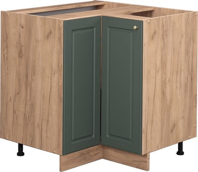 Vicco Fame-Line Hoekkast – 80.5 cm zonder werkblad Groen-Goud Landhuis