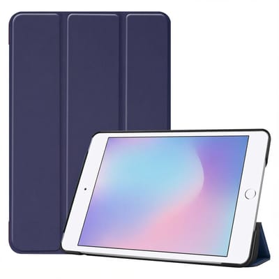 imoshion Tablet Hoes - Geschikt voor Apple iPad Mini 5 (2019) / Mini 4 (2015) (2015) - Trifold Bookcase - Donkerblauw