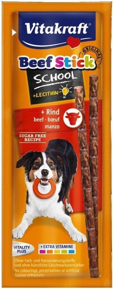 Vitakraft Beefstick school | rund,20 g | doosje 20 stuks