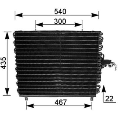 Condensator, airconditioning MAHLE AC 166 000S