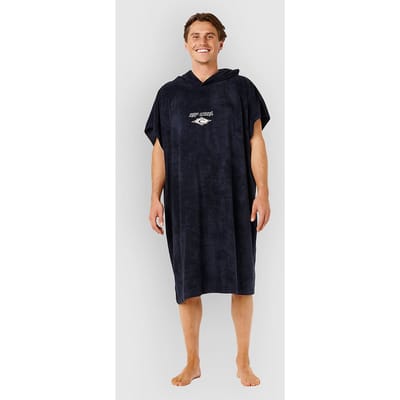 Rip Curl Classic Surf Hooded Towel - Black/off White