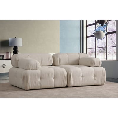 Modulaire zitbank Bubble Deluxe bouclé | Atelier Del Sofa