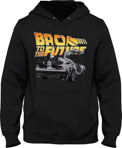 Back To The Future - Zwarte herensweater - S