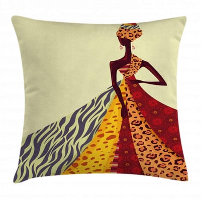 ABAKUHAUS – Moderne kussenhoes 45x45 cm – beidseitig bedrukt, rits, multicolor