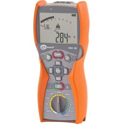 Sonel MIC-30 Isolatiemeter Kalibratie (ISO) 50 V, 100 V, 250 V, 500 V, 1000 V 100 GΩ