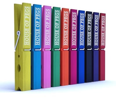 Houten Kledingknijpers voor Waslijn - 100 Stuks Multicolor