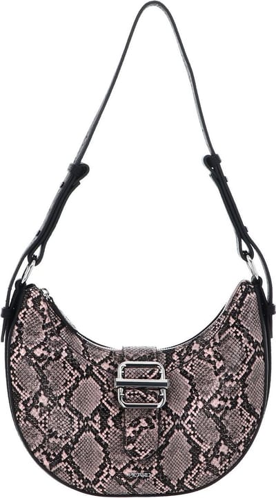PICARD Schoudertas Glamping Crossbody Bag Snake Zalmroze Zwart
