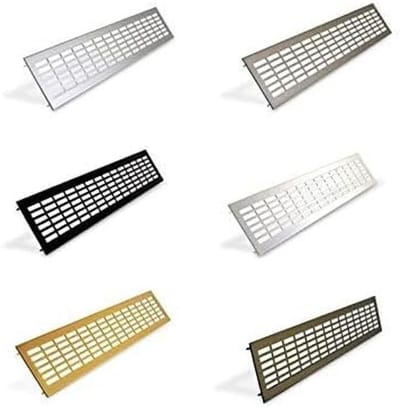 Ventilatierooster Aluminium - Rooster Wit - Ventilatie Aanleggen - Geëxtrudeerd Aluminium - 120mm x 500mm - Wit