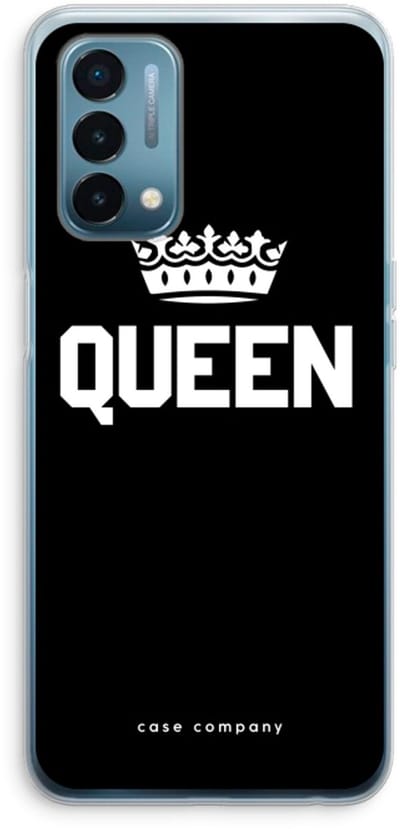 Case Company® - Hoesje geschikt voor OnePlus Nord N200 5G hoesje - Queen zwart - Soft Cover Telefoonhoesje - Bescherming aan alle Kanten en Schermrand