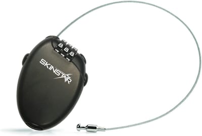 Cijferslot met kabel - Compact slot - Kortstondige beveiliging - Individueel instelbaar - 75 cm kabel - Zwart