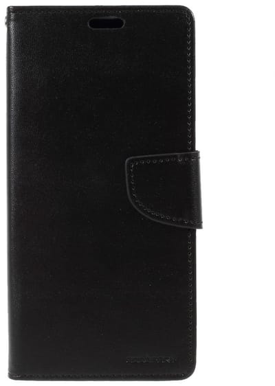 Mercury Goospery Kunstleer Wallet case geschikt voor iPhone XS Max - Zwart