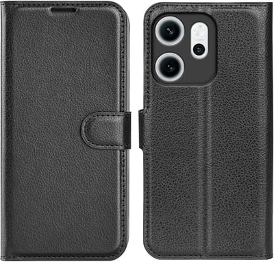 Coverup Hoesje - Geschikt voor OPPO Reno14 F / FS Hoesje - Coverup Book Case - Zwart