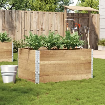 vidaXL - Plantenbak - 120x80 - cm - massief - grenenhout